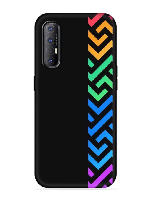 Colorshape Stripes Embossed Soft Silicone Case for Oppo Reno 3 Pro Zapvi