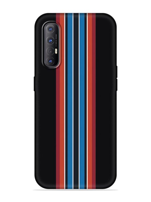 Vertical Strips Embossed Soft Silicone Case for Oppo Reno 3 Pro