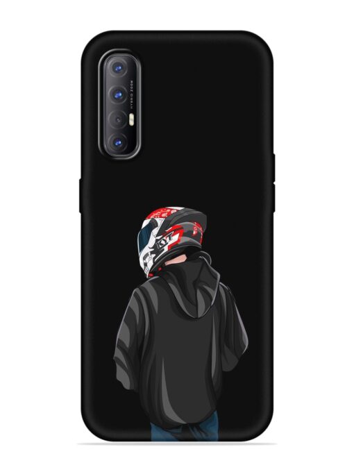 Motorcycle Rider Embossed Soft Silicone Case for Oppo Reno 3 Pro Zapvi