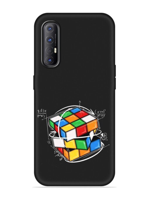 Cubik Vector Embossed Soft Silicone Case for Oppo Reno 3 Pro Zapvi