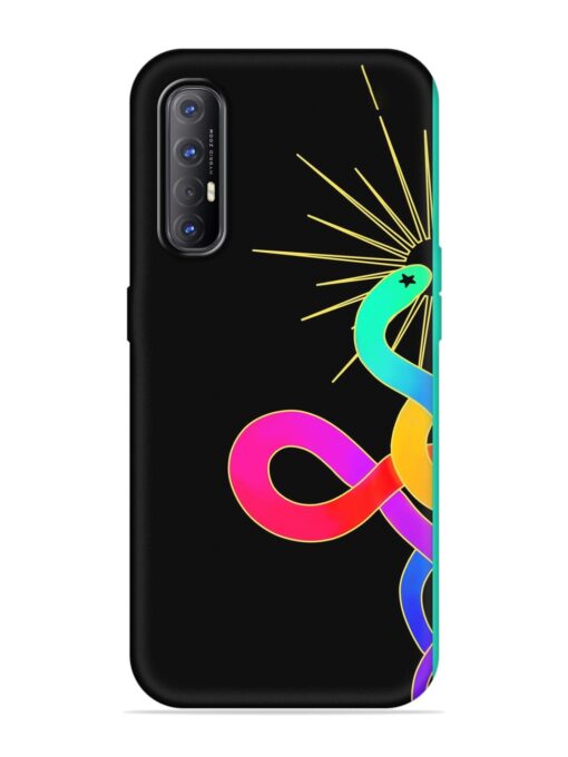 Art Geometric Abstraction Embossed Soft Silicone Case for Oppo Reno 3 Pro Zapvi