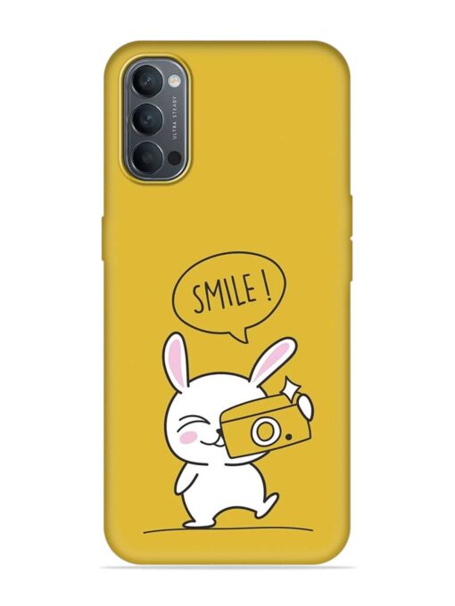 Hey Smile Please Embossed Soft Silicone Case for Oppo Reno 4 Zapvi