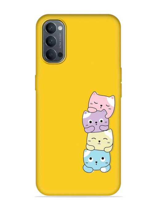 Cartoon Anime Embossed Soft Silicone Case for Oppo Reno 4 Zapvi