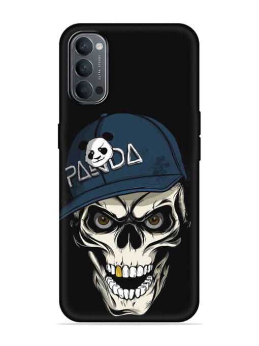 Panda Skull Embossed Soft Silicone Case for Oppo Reno 4 Zapvi