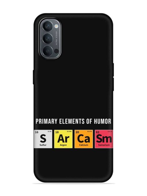 Primary Elements Humor Embossed Soft Silicone Case for Oppo Reno 4 Zapvi