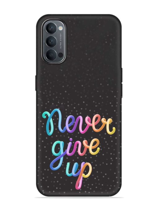 Colorful Stylized Rainbow Embossed Soft Silicone Case for Oppo Reno 4 Zapvi