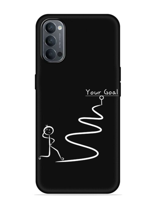 Your Goal Embossed Soft Silicone Case for Oppo Reno 4 Zapvi