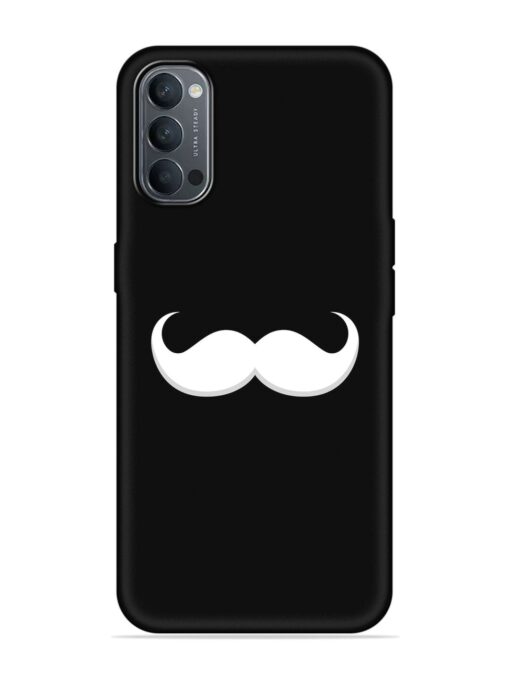 Mustache Vector Embossed Soft Silicone Case for Oppo Reno 4 Zapvi