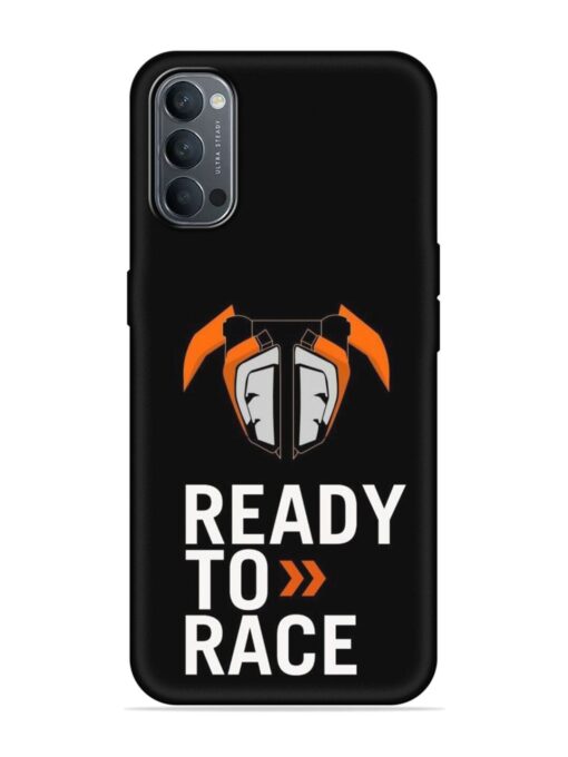 Ready To Race Embossed Soft Silicone Case for Oppo Reno 4 Zapvi