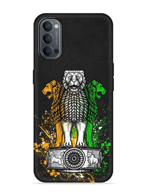 Pillars Of Ashoka Embossed Soft Silicone Case for Oppo Reno 4