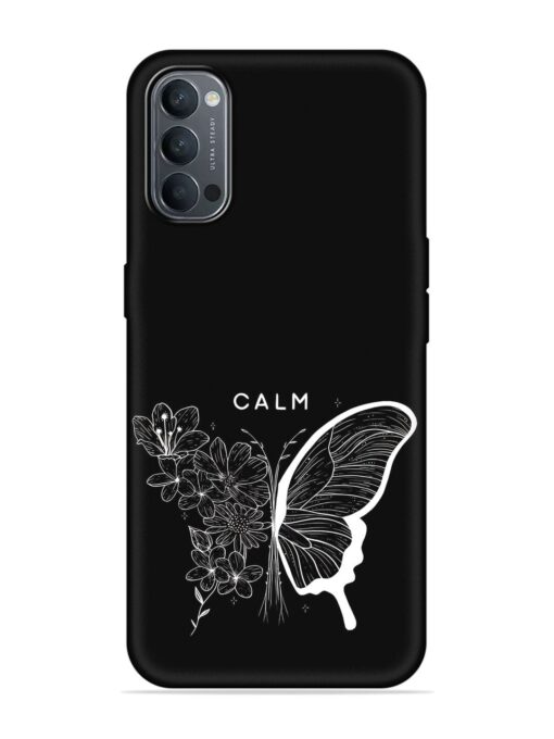 Calm Embossed Soft Silicone Case for Oppo Reno 4 Zapvi