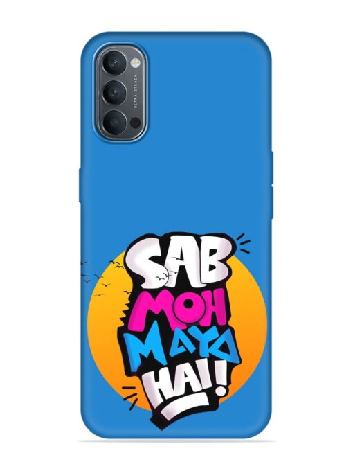 Sab Moh Moya Embossed Soft Silicone Case for Oppo Reno 4