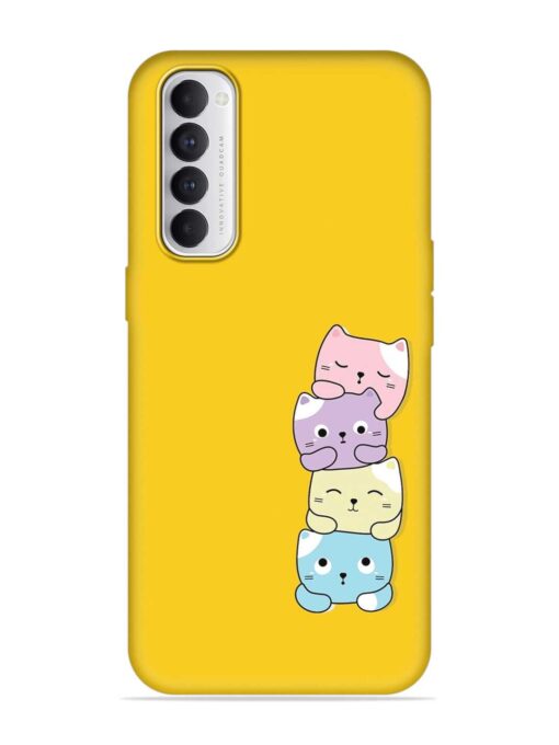 Cartoon Anime Embossed Soft Silicone Case for Oppo Reno 4 Pro