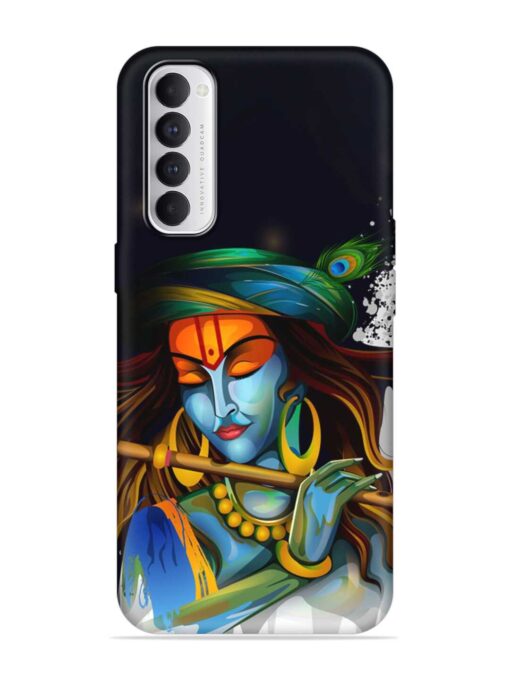 Krishna Art Embossed Soft Silicone Case for Oppo Reno 4 Pro