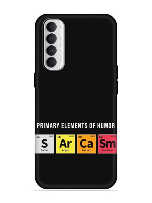 Primary Elements Humor Embossed Soft Silicone Case for Oppo Reno 4 Pro Zapvi