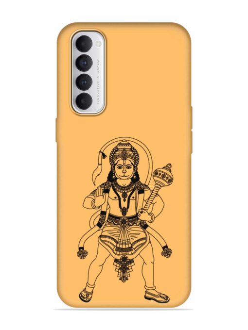 Indian God Hanuman Embossed Soft Silicone Case for Oppo Reno 4 Pro