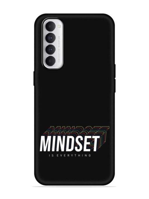 Mindset Everything Slogan Embossed Soft Silicone Case for Oppo Reno 4 Pro Zapvi