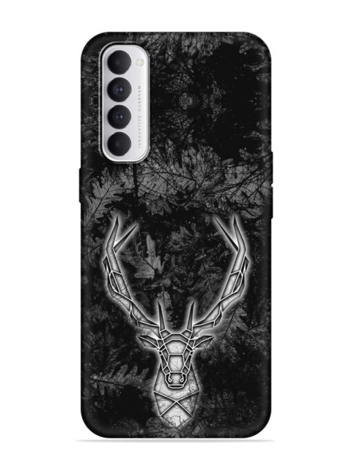 Ancient Deer Embossed Soft Silicone Case for Oppo Reno 4 Pro Zapvi