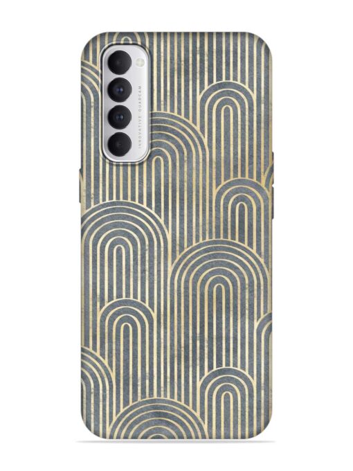 Art Deco Style Embossed Soft Silicone Case for Oppo Reno 4 Pro Zapvi