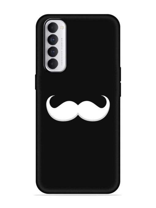 Mustache Vector Embossed Soft Silicone Case for Oppo Reno 4 Pro Zapvi