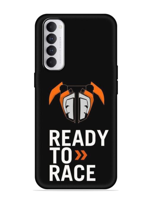 Ready To Race Embossed Soft Silicone Case for Oppo Reno 4 Pro Zapvi