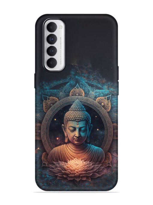 Gautam Buddha Embossed Soft Silicone Case for Oppo Reno 4 Pro Zapvi