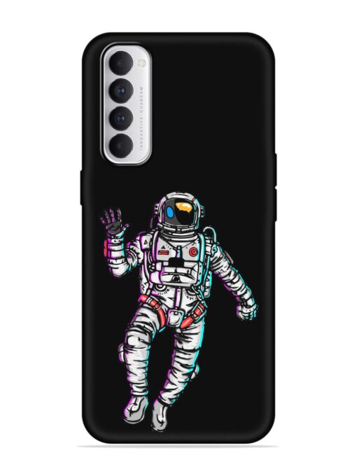 Spaceman Embossed Soft Silicone Case for Oppo Reno 4 Pro