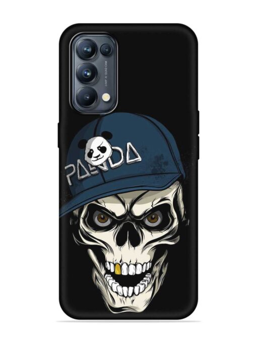 Panda Skull Embossed Soft Silicone Case for Oppo Reno 5 Pro (5G)