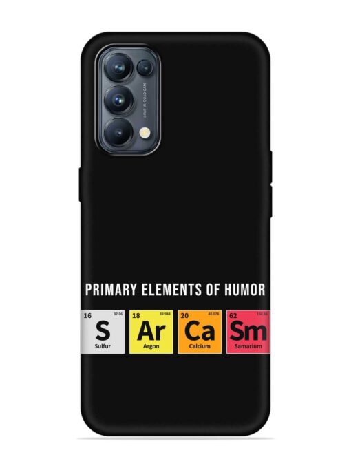 Primary Elements Humor Embossed Soft Silicone Case for Oppo Reno 5 Pro (5G) Zapvi