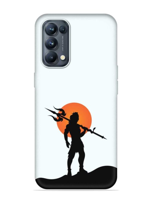 Lord Mahadev Trendy Embossed Soft Silicone Case for Oppo Reno 5 Pro (5G) Zapvi