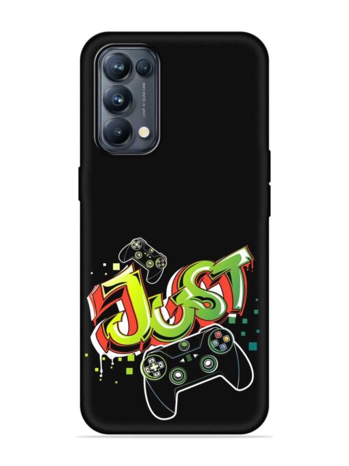 Graffiti Gamepad Illustration Embossed Soft Silicone Case for Oppo Reno 5 Pro (5G) Zapvi