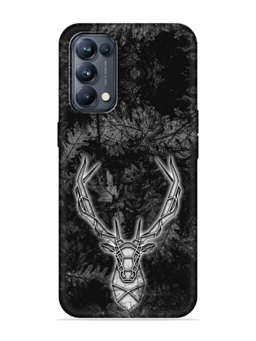 Ancient Deer Embossed Soft Silicone Case for Oppo Reno 5 Pro (5G) Zapvi