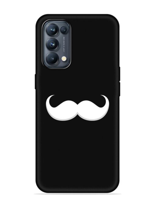 Mustache Vector Embossed Soft Silicone Case for Oppo Reno 5 Pro (5G) Zapvi