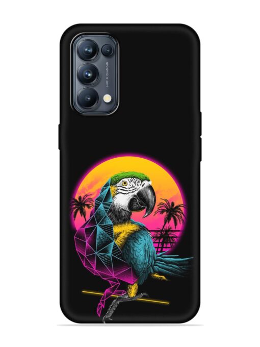 Rad Parrot Embossed Soft Silicone Case for Oppo Reno 5 Pro (5G) Zapvi