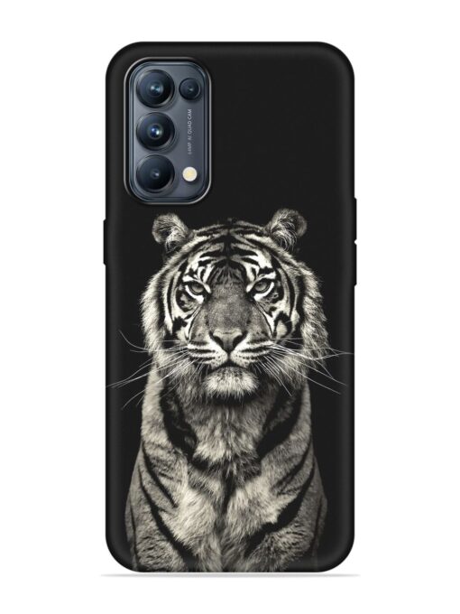 Tiger Art Embossed Soft Silicone Case for Oppo Reno 5 Pro (5G) Zapvi