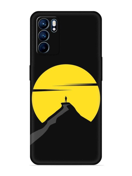 Black Ultra Vector Embossed Soft Silicone Case for Oppo Reno 6 (5G) Zapvi