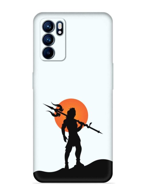 Lord Mahadev Trendy Embossed Soft Silicone Case for Oppo Reno 6 (5G)