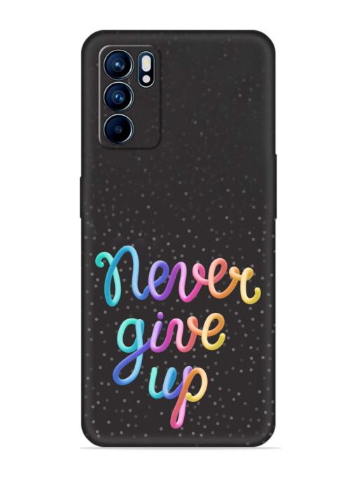 Colorful Stylized Rainbow Embossed Soft Silicone Case for Oppo Reno 6 (5G) Zapvi