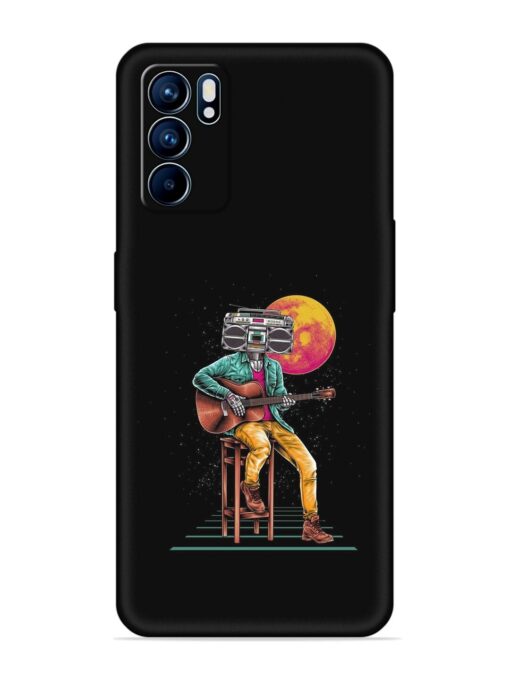 Minimalist Music Embossed Soft Silicone Case for Oppo Reno 6 (5G) Zapvi