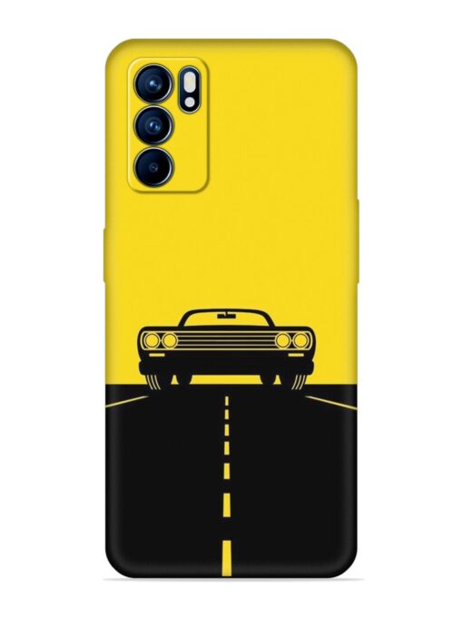 Classic Car Embossed Soft Silicone Case for Oppo Reno 6 (5G) Zapvi