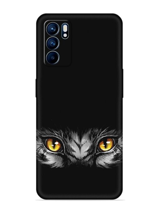 Scary Eye Embossed Soft Silicone Case for Oppo Reno 6 (5G) Zapvi