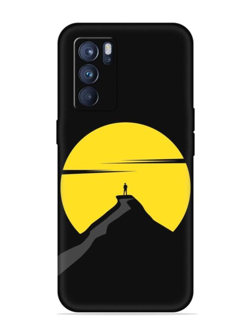 Black Ultra Vector Embossed Soft Silicone Case for Oppo Reno 6 Pro (5G)