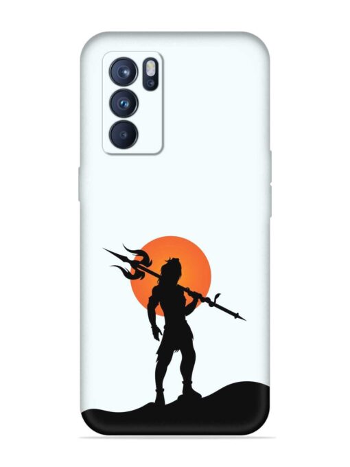 Lord Mahadev Trendy Embossed Soft Silicone Case for Oppo Reno 6 Pro (5G) Zapvi