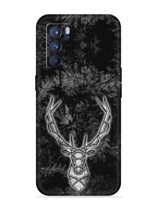 Ancient Deer Embossed Soft Silicone Case for Oppo Reno 6 Pro (5G)