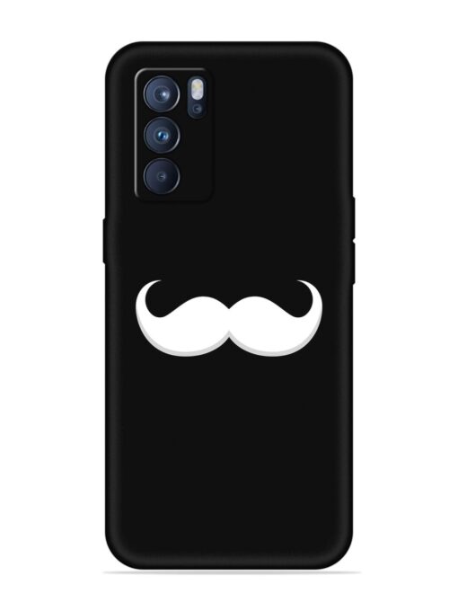 Mustache Vector Embossed Soft Silicone Case for Oppo Reno 6 Pro (5G) Zapvi