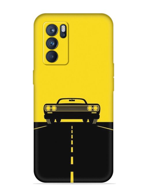 Classic Car Embossed Soft Silicone Case for Oppo Reno 6 Pro (5G)