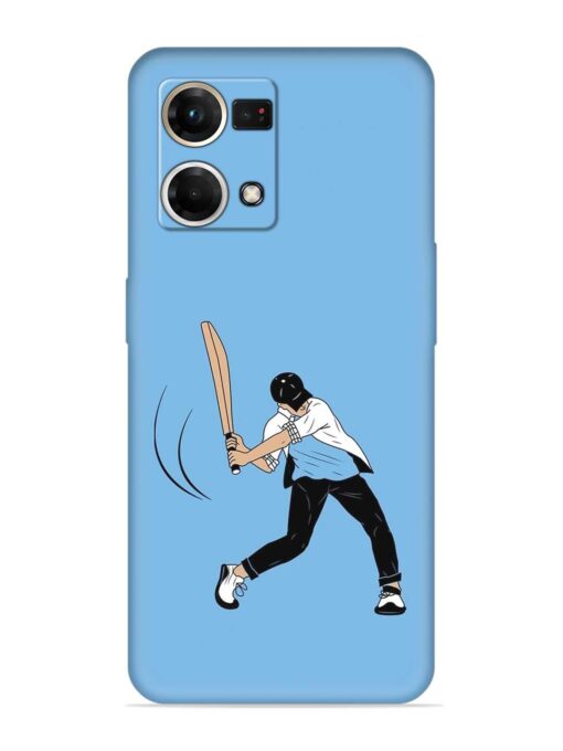 Cricket Gully Boy Embossed Soft Silicone Case for Oppo Reno 7 (4G) Zapvi