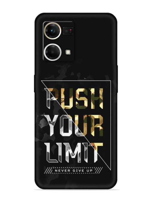 Push Your Limits Embossed Soft Silicone Case for Oppo Reno 7 (4G) Zapvi