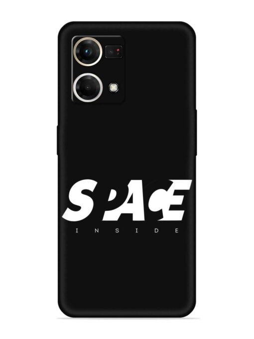 Space Typography Art Embossed Soft Silicone Case for Oppo Reno 7 (4G) Zapvi