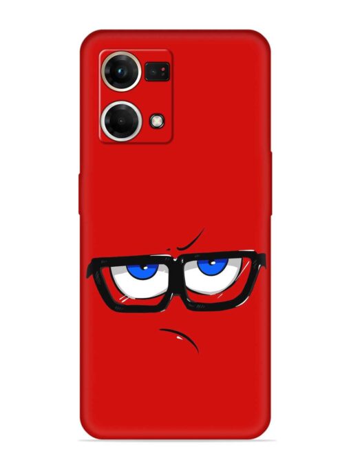 Rad Angry Face Embossed Soft Silicone Case for Oppo Reno 7 (4G) Zapvi